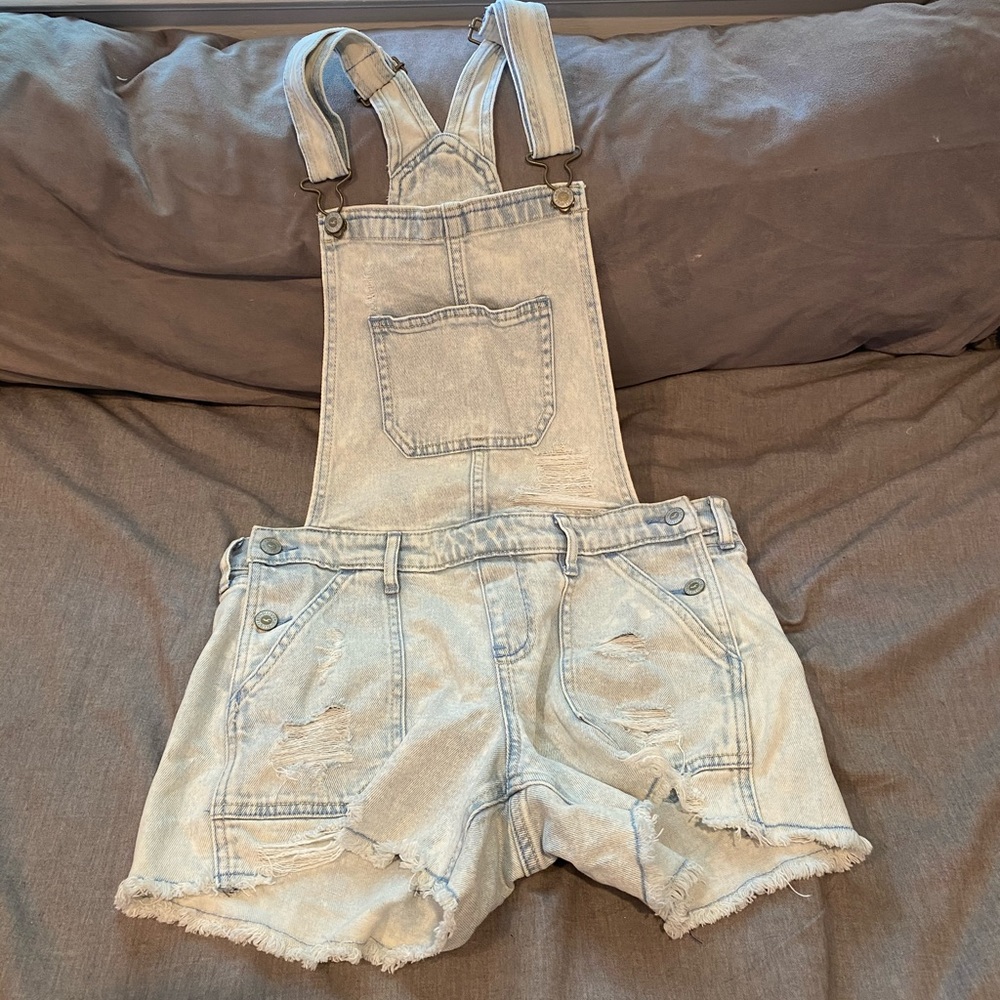 Hollister Boyfriend Short Overalls